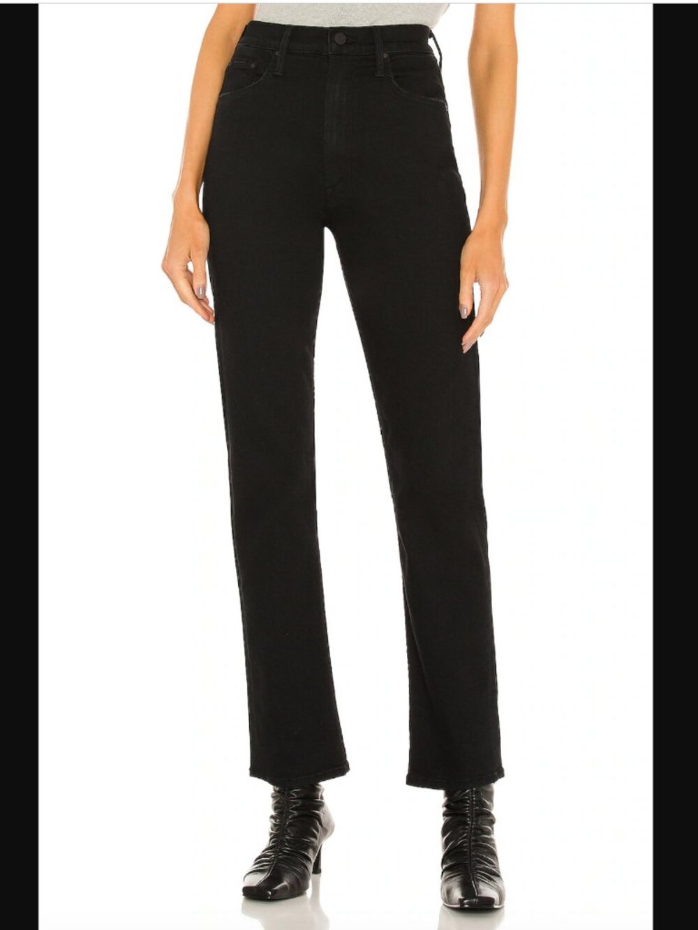 MOTHER The High Waisted Rider Skimp Jeans Black Sz. 27